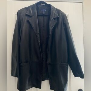 Black Leather woman’s Jacket size 1 X